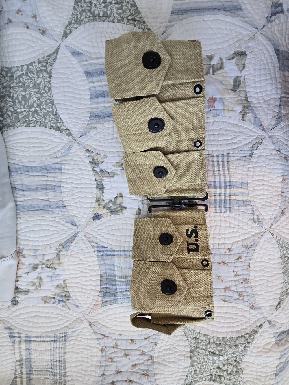 Vintage U.S. Canvas Cartridge Belt - Khaki